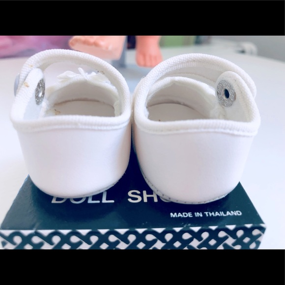 Mary Jane doll shoes sz 2 White with lace - Picture 4 of 16
